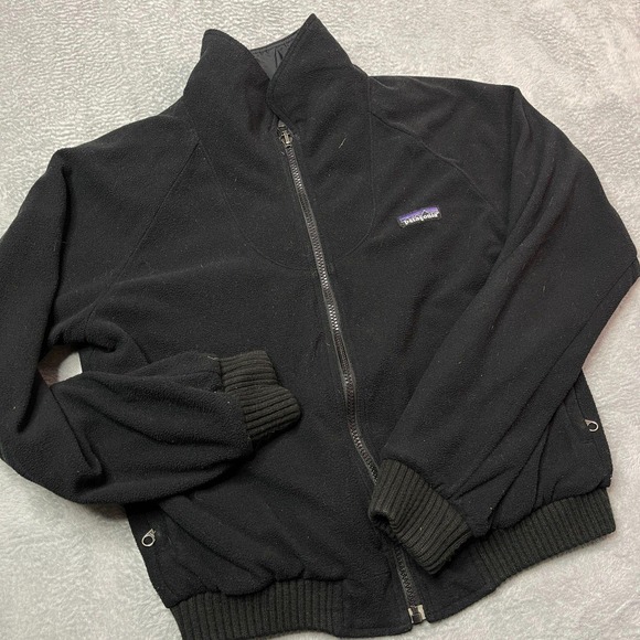 Patagonia Jacket Mens Small Black Outdoor Hiking Camping Blokecore - Picture 8 of 10